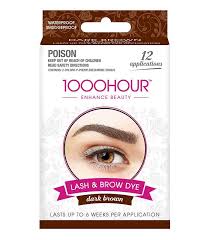 1000hour Trade Eyelash Brow Dye Kit Black Dark Brown Target Australia