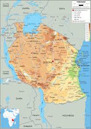 Central intelligence agency, unless otherwise indicated. Tanzania Map Physical Worldometer