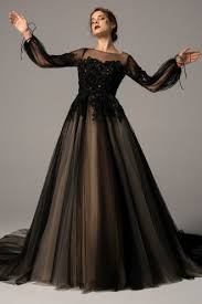 For the fairytale black like your heart wedding. Gothic Black Wedding Dresses Cocomelody