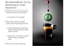 The lengths of the bars represent frequency or cost (time or money), and are arranged with longest bars on the left and the shortest to the right. Nespresso In The Us Market