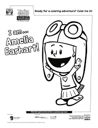 Amelia Earhart Coloring Page Kids Coloring Pbs Kids For Parents In 2020 Coloring For Kids Kids Book Series Amelia Earhart