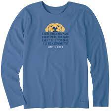 Life is good crusher tee. Women S I Ll Be Watching You Long Sleeve Crusher Tee Life Is Good Official Site