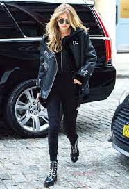 Pin By Tagharid On Leather Jackets Gigi Hadid Outfits Hadid Style Gigi Hadid Street Style