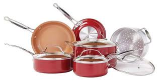 Bulbhead 10824 Red Copper Cookware Reviews August 2018 Red Copper Cookware Ceramic Cookware Set Copper Cookware Set