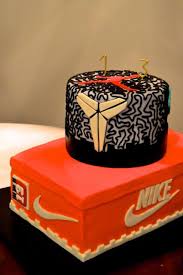 Happy Birthday Cake For Teenager Boy Nike Sneakerhead Shoe Kobe Michael Jordan Boys Birthday Cake By Toycake Funny Birthday Cakes Cool Birthday Cakes Birthday Cakes For Teens