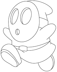 Paper mario coloring pages shy guy by silverhammerbro. Step 9 Drawing Shy Guy From Nintendo S Mario Kart Racing Easy Steps Lesson In 2021 Mario Coloring Pages Shy Guy Guy Drawing