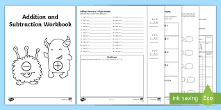 maths addition and subtraction workbook year 3 twinkl