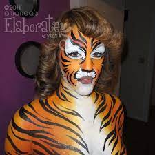 tigress body painting body painting face painting designs animal face paintings