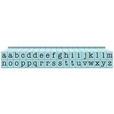 Amazon Com Contact Usa Small 36 Piece American Typewriter Pegz Connectable Lowerase Alphabet Stamp Set Pool Blue Arts Crafts Sewing