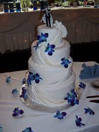 Pin By Ashley Luna On Wedding Ideas Orchid Wedding Cake Blue Orchid Wedding Orchid Wedding
