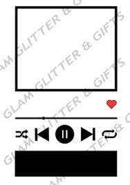 Spotify Template Customizable Song Tile Digital File Etsy Spotify Template Spotify Frame Spotify Frame Template