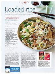 Creamy Lemon Chicken With Asparagus Rice Coles Magazine Australia Rice Chicken Lemon Lemon Chicken With Asparagus Nutritious Meals Creamy Lemon Chicken