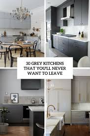 Wood is a common element among modern kitchen ideas and designs. 30 Grey Kitchens That You Ll Never Want To Leave Digsdigs