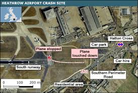 Image result for London Heathrow airplane crash