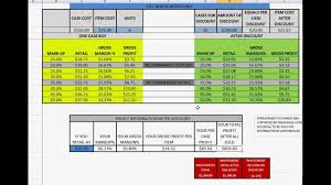 Sales Or Retail Calculate Gross Margin Markup Profit Calculator Spreadsheet Excel