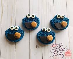 1st Birthday Rice Krispie Treats 12 Cookie Monster Rice Crispy Krispie Treats Handmade Baby Shower Birthday Sesame Street Party Favor 1st Birthday In 2020 Monster Cookies Sesame Street Party Favors Dessert Table Birthday