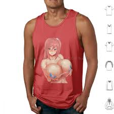 Sexy Anime Girl , Hentai Anime Girl , Big Boobs Anime , Lewd Anime Girl  Tank Tops Vest Sleeveless Big Boobs Big Boobies Big 