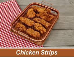 Copper Crisper Cooks Perfectly Crispy Chicken Strips Chef Recipes Copper Chef Recipes
