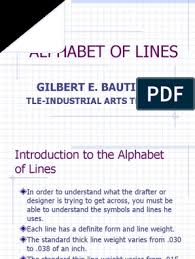 Drafting materials, tools and drawing instruments. Alphabet Of Lines Pdf Drawing Length