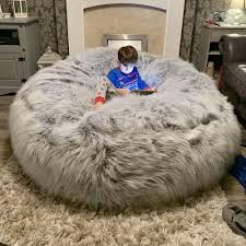 All products from giant furry bean bag chair category are shipped worldwide with no additional fees. The Ultimate Xxl Adults Children S Faux Fur Bean Bag With Beans Includ Small World Baby Shop