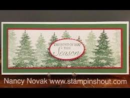 Today we have those easy to make christmas cards perfect for your 2015 greetings subscribe now!! A Glittery Winter Woods Slimline Card Youtube Stamped Christmas Cards Christmas Cards Handmade Christmas Card Crafts