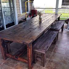 What is surprising is how quickly this base can go together. Outdoor Table With Benches Over 11ft Long Diy Patio Table Outdoor Wood Table Outdoor Dining Table