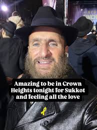 Amazing to be in Crown Heights tonight for Sukkot and feeling all the love