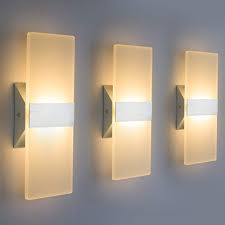 Battery operated wall sconce, handmade wall light, handmade decor, 3000k led lighting, real wood, rechargeable battery pack included. Modern Led Wall Sconce Lighting Fixture Lamps 12w Warm White 2700k Up And Down Indoor Acrylic Wall Lights Not Dimmable For Living Room Bedroom Hallway Conservatory 3 Pack Pricepulse