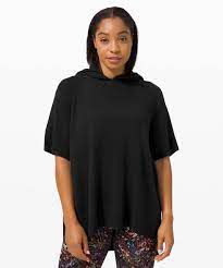 Do you have trouble opening up to the world around you? Lululemon Opened Up Poncho Black Lulu Fanatics