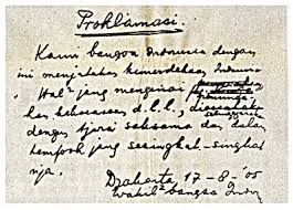 Hasil gambar untuk teks.proklamasi