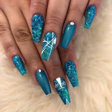 Pinning nails pinning best share your best stylish nail designs, nail polish, nail art. Beautiful Autumn Nail Art Design To Try This Autumn Teal On Long Coffin Nails Autumn Nails Teal Nail Teal Nails Coffin Nails Designs Winter Nails Acrylic