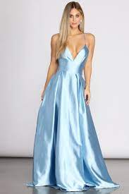 Pin By Kahlia On Pretty Prom Things In 2021 Light Blue Prom Dress Dresses Dress Clothes For Women