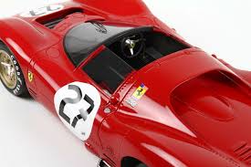 Designed by piero drogo, the car was much more powerful and underwent some changes during the season. Bbr New Ferrari 330 P3 Spider 24h Le Mans 1966 Diecastsociety Com