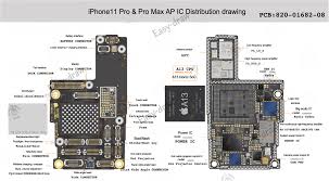 Iphone 6 charging red screen of iphone 6 6plus. Iphone 11 11 Pro Max Motherboard Diagram Part Locations Rehot Cpu Bro