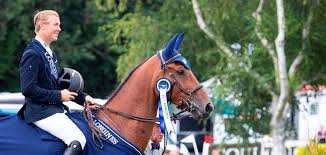 Britain's top showjumper ben maher demonstrates top training techniques at reaseheath college's equestrian centre, cheshire. Celebrating Hickstead