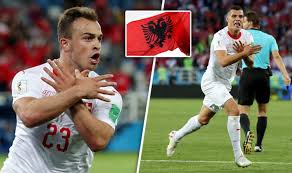 Ambos futbolistas, de suiza, marcaron y su festejo tuvo revuelo por el significado geopolítico. Xhaka And Shaqiri Were Not Afraid To Stand Up To The Bully Of The Balkans On A Global Stage Uk British Albanians Network