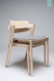 Stackable Chair By Jonah Willcox Healy Side View Stackable Chairs Chair Design Wooden Folding Dining Chairs