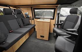 Custom Bus Multi Mit Kuchenbox Und Schlafsitzbank Vw T6 Aufstelldach Camping Vans