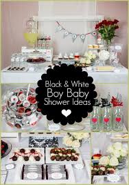 Black And White Shower Ideas Pin By Tali Burress On Baby Shower Red Baby Shower Gender Neutral Baby Shower Baby Shower