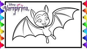 Vampirina Coloring Page How To Draw Vampirina As A Bat From Disney Jun Coloring Pages Disney Coloring Pages Animal Coloring Pages
