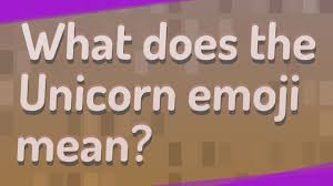 The meaning of the unicorn emoji depends largely on the context it is being used. What Does The Unicorn Emoji Mean Youtube