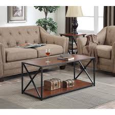Save 5% on 2 select item (s) each of the pieces in this coffee table set are equipped with a bottom shelf for storing magazines, games or decorative art. Convenience Concepts Tucson Coffee Table Walmart Com Walmart Com