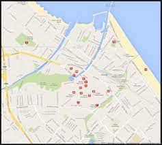 Car / motorcycle / bike / pedestrian. Orientierung Karte Stadtplan Rimini