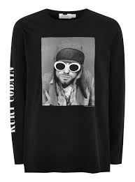 Black Kurt Cobain T Shirt Topman T Shirt Image Music Shirt Kurt Cobain