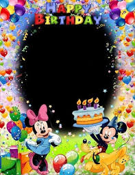Birthday Cake With Photo Frame For Kids Pin By Santosh Patil On Birthday Banner Happy Birthday Photos Happy 1st Birthdays Birthday Wishes For Kids