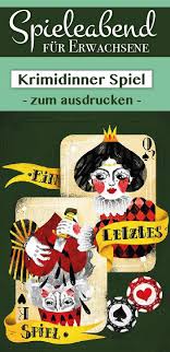 Nur dass du alle spielmaterialien wie z. Pin Auf Krimidinner Fur Zuhause