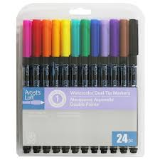 The most common 24 color markers material is canvas board. Watercolor 24 Color Dual Tip Markers By Artist S Loft Michaels