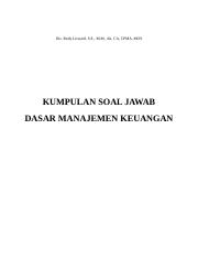 Jumlah pendanaan dari modal saham biasa sebesar rp. Soal Penyelesaian Dasar Manajemen Keuangan 1 Drs Rudy Lizwaril S E M M Ak Ca Cpma Mos Kumpulan Soal Jawab Dasar Manajemen Keuangan Manajemen Course Hero