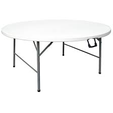 La table ronde est, dans la légende arthurienne de la matière de bretagne, la table légendaire autour de laquelle se réunissaient le roi arthur et ses chevaliers, dits « chevaliers de la table ronde ». Table Ronde Pliable Au Centre Bolero Blanche 1530mm Cc506 Nisbets