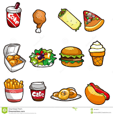 Cartoon Fast Food Icon Royalty Free Stock Photography Image 18248317 Food Graphic Design Food Cartoon Food Icons